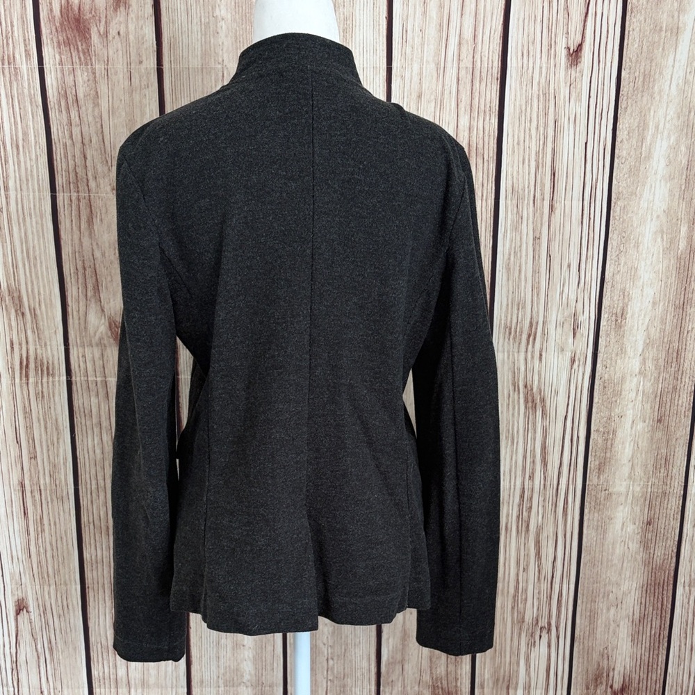 *Banana Republic Charcoal Mock Neck Blazer Size Medium - Picture 6 of 7